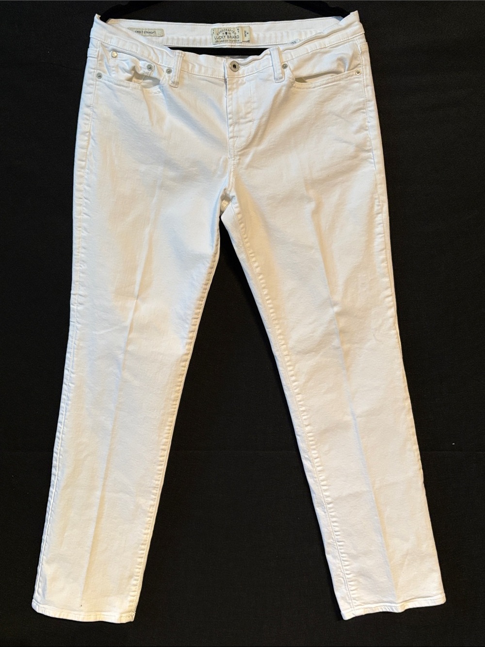 Lucky Brand White Sweet Straight-Leg Women's Jeans 14/32